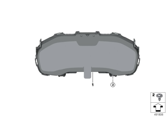 2020 BMW 840i xDrive Instrument Cluster High Diagram