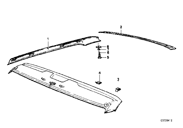 1978 BMW 733i Cap Diagram for 51441868529