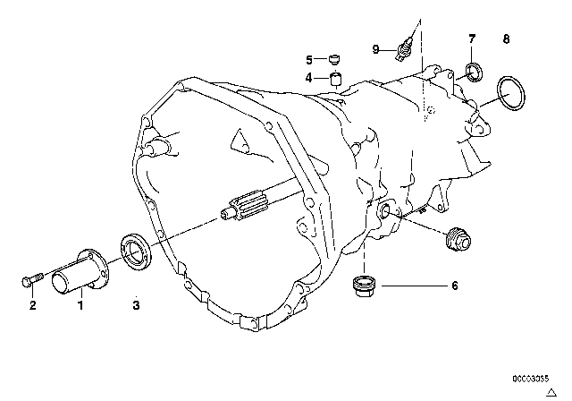 2001 BMW M3 Housing & Attaching Parts (S6S420G) Diagram