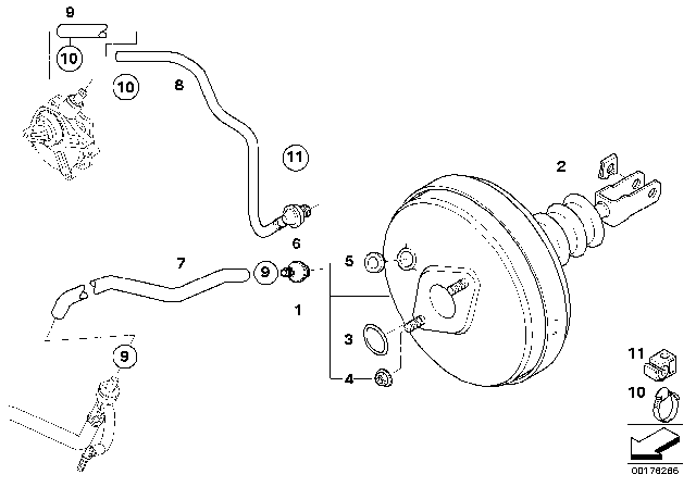 2003 BMW Z4 Power Brake Unit Depression Diagram