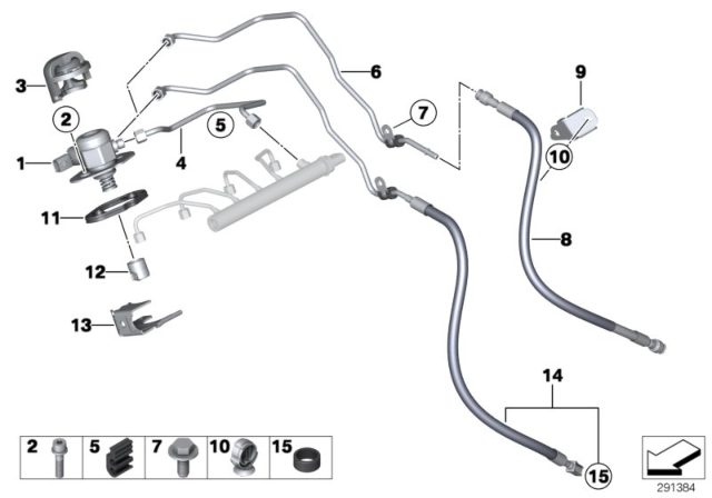 2015 BMW 428i xDrive Gran Coupe Acoustic Cover, High-Pressure Pump Diagram for 13517629169