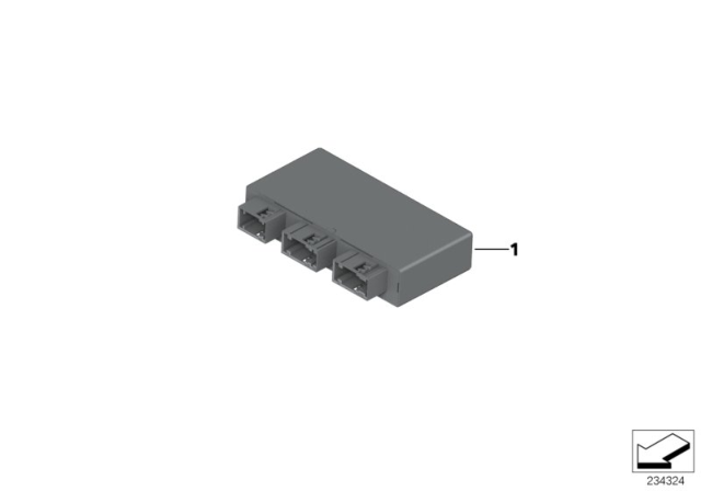 2002 BMW 745Li Control Unit, Park Distance Control Diagram