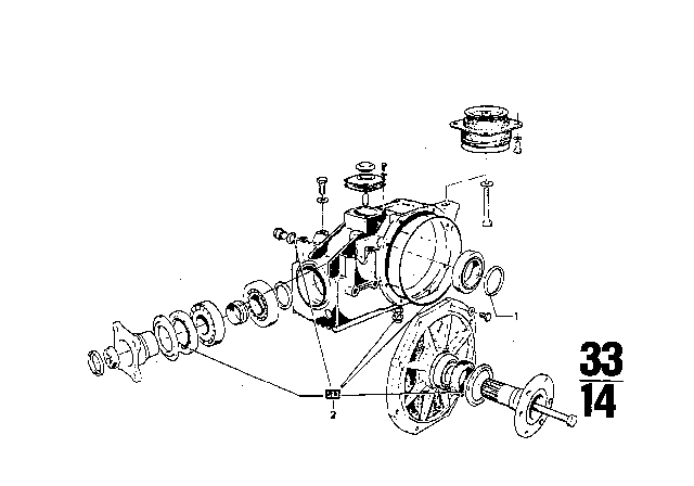 1971 BMW 2800CS Rear-Axle-Drive Diagram 7