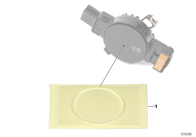 2015 BMW X5 Silicone Replace Plate Driving Light Sensor Diagram
