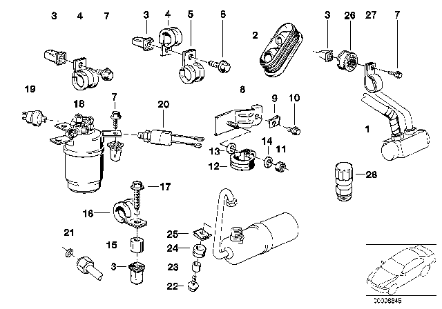 1992 BMW 325i Drying Container Diagram