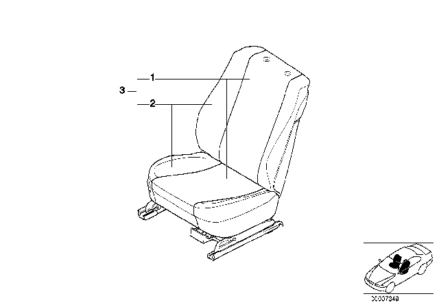 2002 BMW 540i Cover, Running Metre Diagram