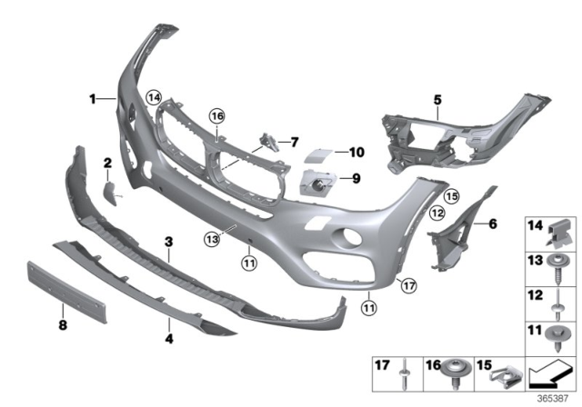 2015 BMW X6 Holder, Camera System Diagram for 51117352236