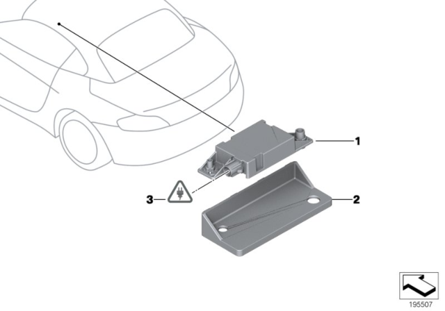 2016 BMW Z4 Single Parts, Telephone Aerial Diagram