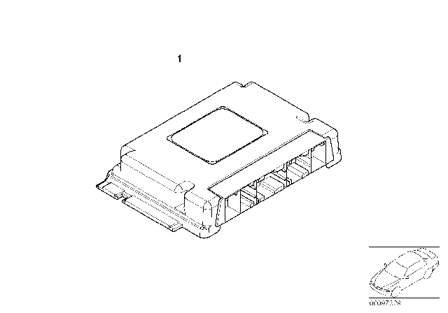 2005 BMW 330Ci Basic Control Unit SMG Diagram