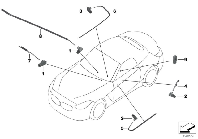 2019 BMW Z4 LED Module Diagram