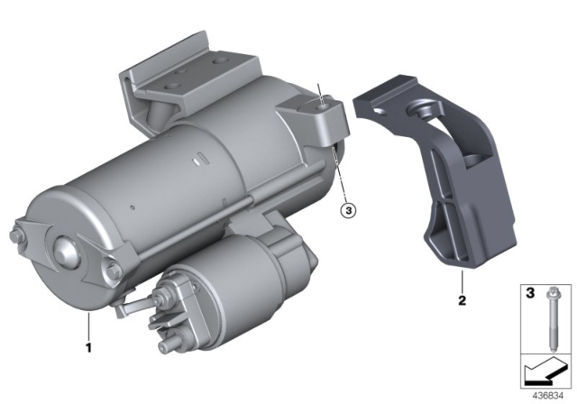 2020 BMW 530e Starter Diagram