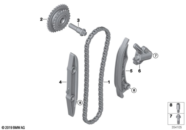 2020 BMW i8 Timing - Timing Chain Lower P Diagram