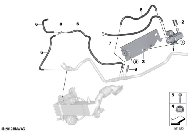 2009 BMW X5 Vacuum Control - AGR Diagram