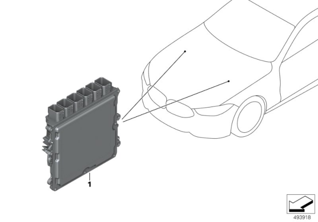 2020 BMW 750i xDrive Base Control Unit DME 88T0 Diagram