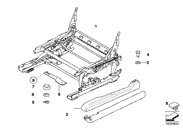 2010 BMW X3 Bracket For Central Connector, Right Diagram for 52103451838
