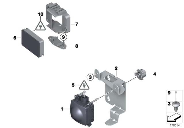 2011 BMW Alpina B7L Bracket For Acc 2 Diagram for 66316782689