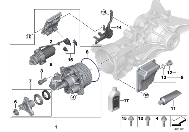 2017 BMW X1 Hang On Clutch With Control Unit Diagram for 33108692604