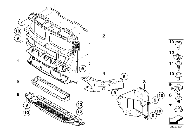 2013 BMW X5 M Air Ducts Diagram 2