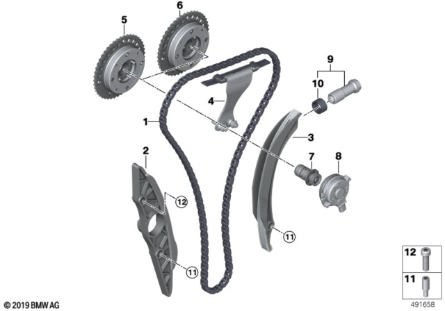 2020 BMW X2 Timing And Valve Train - Timing Chain Diagram