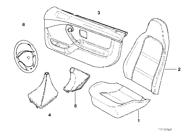 2002 BMW Z3 Leather Boot Diagram for 51168020102