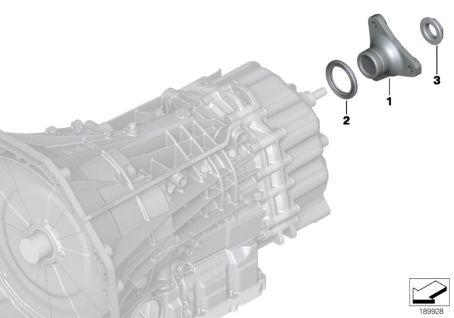 2020 BMW M4 Output Flange (GS7D36BG) Diagram