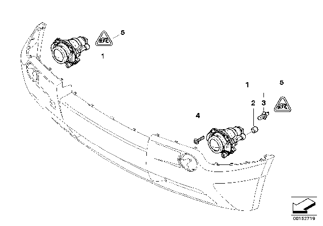 2004 BMW X3 Fog Lights Diagram