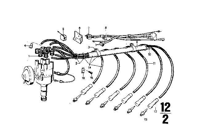 1973 BMW 3.0S Distributor Diagram 3