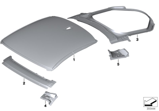 2017 BMW i8 Roof Diagram for 51137305915