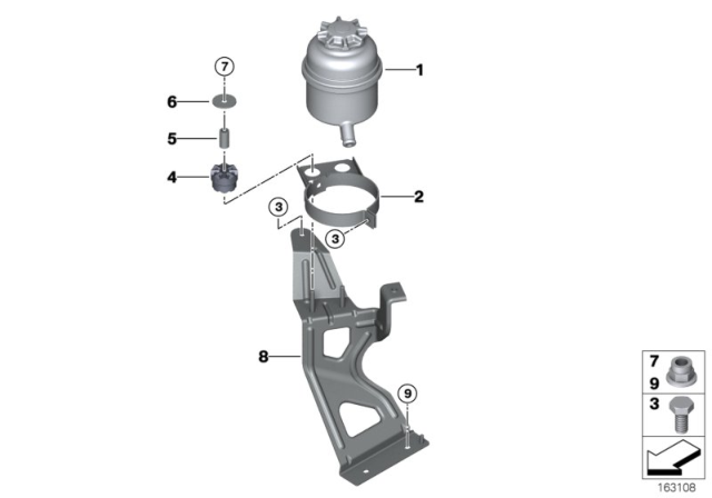 2009 BMW M3 Bracket, Oil Carrier Diagram for 32412283027