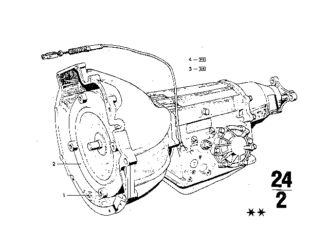 1975 BMW 3.0Si Automatic Transmission Diagram 1