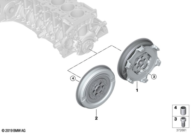 2020 BMW M4 Flywheel Diagram