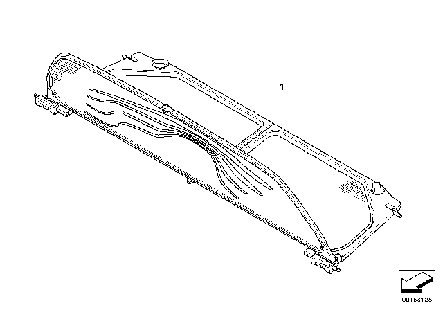 2008 BMW M3 Wind Deflector Diagram