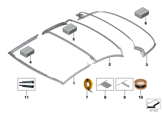 2017 BMW 430i Seals Diagram