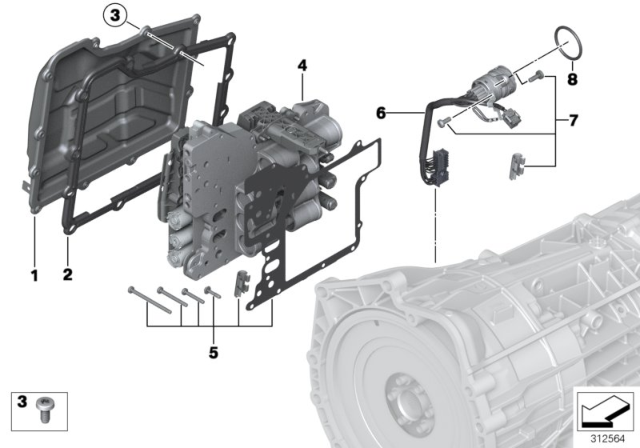 2016 BMW Z4 Mechatronics (GS7D36SG) Diagram