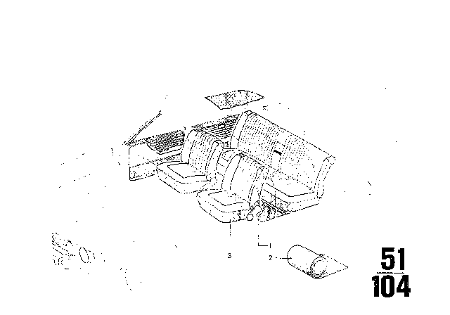 1975 BMW 3.0Si Floor Covering Diagram