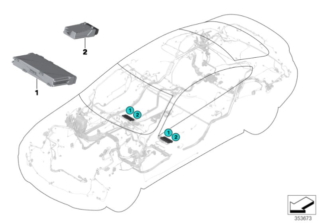 2015 BMW M4 ECU, Seat Module Diagram