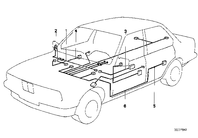 1984 BMW 325e Wiring Sets Diagram 1