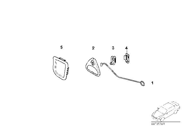 2001 BMW Z3 Retrofit, Luggage Compartment Emergency Release Diagram