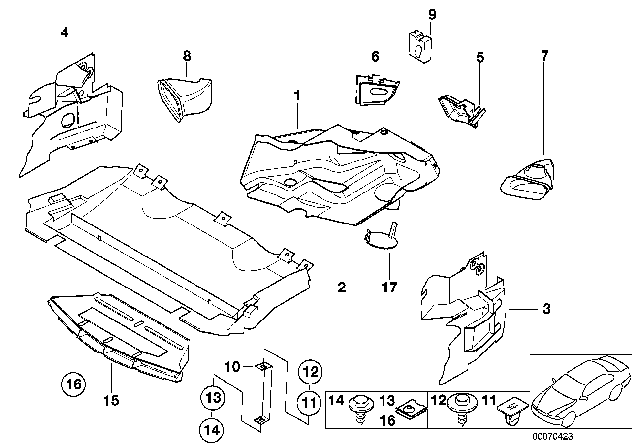 1999 BMW Z3 M Air Duct, Left Diagram for 51712268641