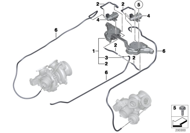 2011 BMW 760Li Vacuum Control - Engine-Turbo Charger Diagram
