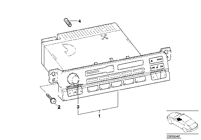 2004 BMW 325i Radio BMW Diagram 1