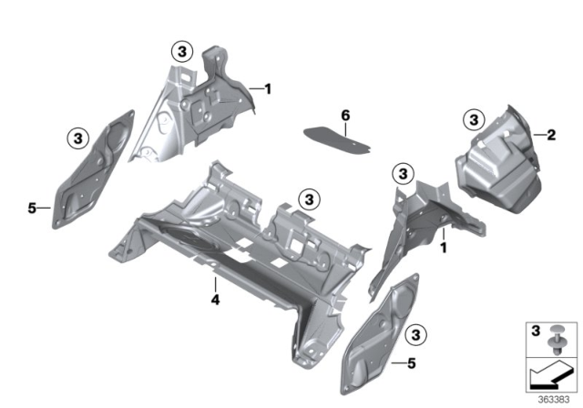 2013 BMW X3 Sound Insulating Diagram 2