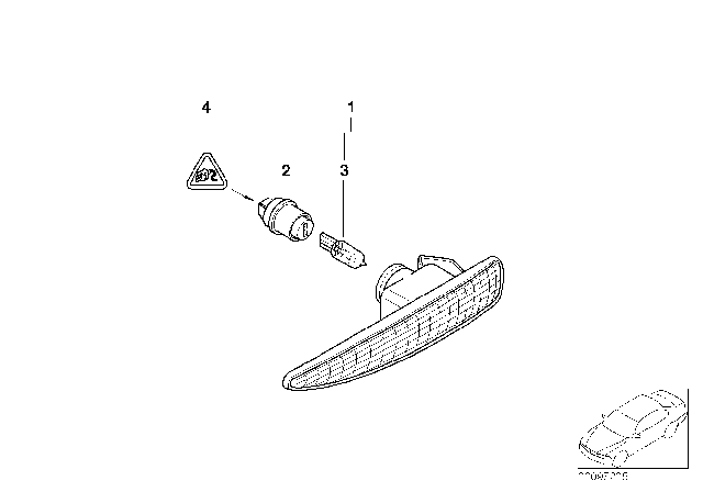 2005 BMW 745Li Additional Turn Indicator Lamp Diagram