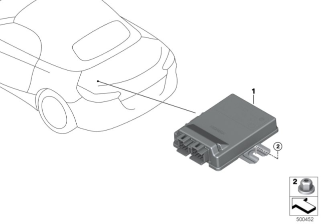 2020 BMW Z4 Rear Axle Differential Control Unit Diagram