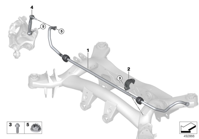 2019 BMW Z4 Stabilizer, Rear Diagram