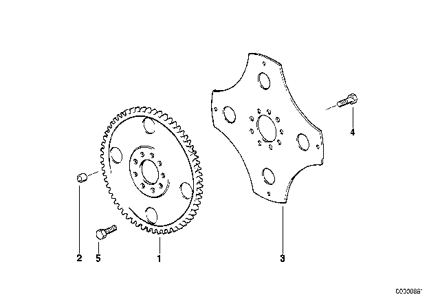 2000 BMW 540i Flywheel Automatic Diagram