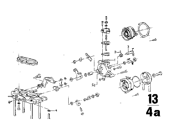 1974 BMW Bavaria Carburetor Cap / Piston / Float Diagram 3