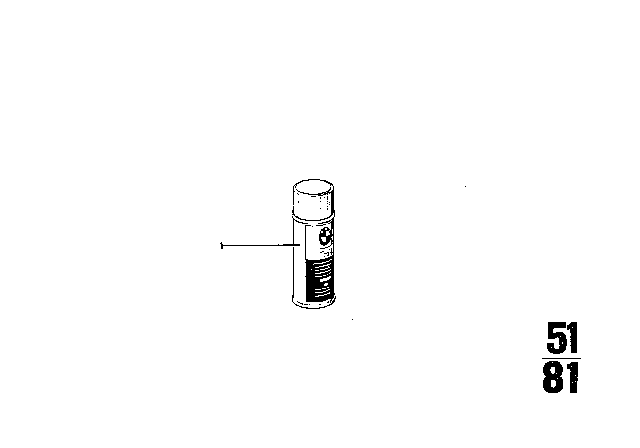 1970 BMW 2500 Acrylic Spraypaint Diagram