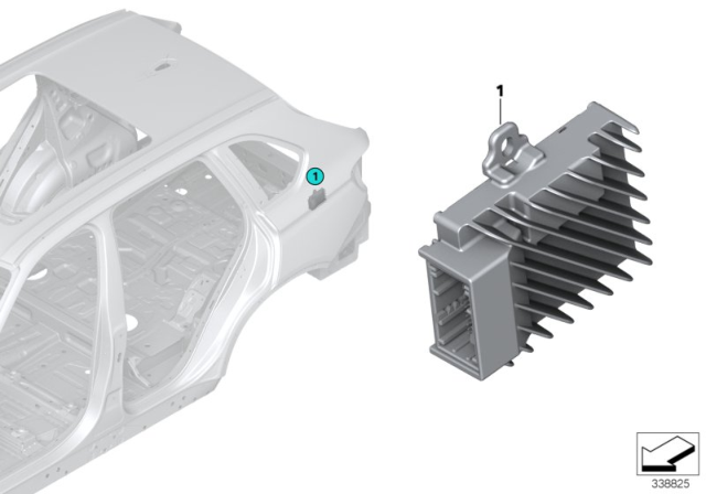 2020 BMW X2 Active Sound Design Control Unit Diagram for 65128799259