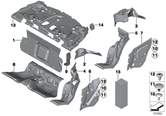 2014 BMW 650i Sound Insulating Diagram